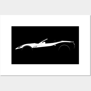Ferrari California Silhouette Posters and Art